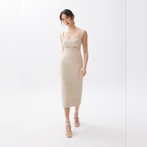 NWT Cut Out Midi Dress